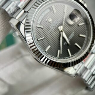 Superclone Rolex Day-Date Grey Stick Tapestry Dial 228239-0002 40 mm - Image 5