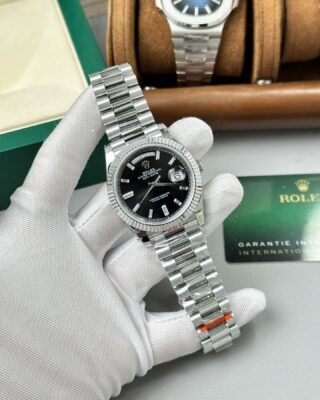 Superclone Rolex Day-Date Bright Black Diamond Dial 228236-0004 40 mm - Image 3