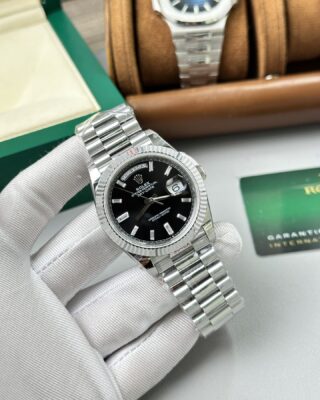 Superclone Rolex Day-Date Bright Black Diamond Dial 228236-0004 40 mm - Image 4