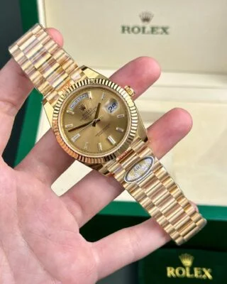 Superclone Rolex Day-Date Champagne Diamond Dial 128238-0132 36 mm - Image 3