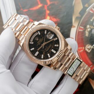 Alternative view of Superclone Rolex Day-Date Eisenkiesel Diamond Dial 228235-0045 40 mm