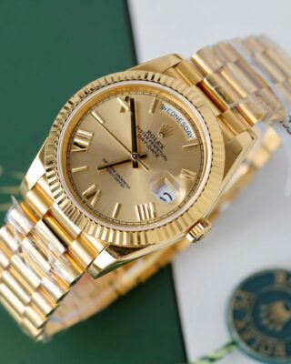Superclone Rolex Day-Date Roman Champagne Dial 228238 40 mm - Image 3
