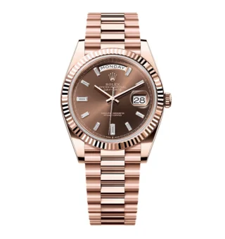 Superclone Rolex Day-Date Chocolate Diamond Dial 228235-0003 40 mm