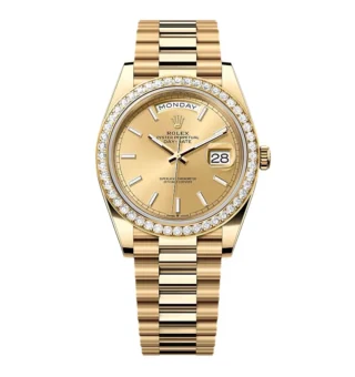 Superclone Rolex Day-Date Champagne Dial 228348rbr-0008 40 mm