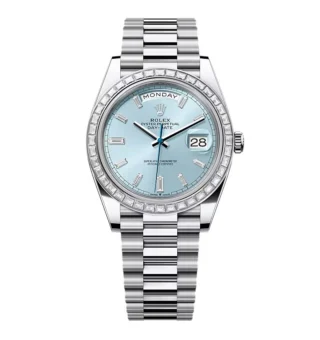 Superclone Rolex Day-Date Ice Blue Diamond Dial 228396tbr-0002 40 mm