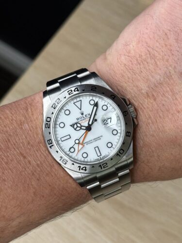 Replica Rolex "Polar" Explorer II White Dial 226570 WSO photo review