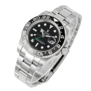 Alternative view of Replica Rolex GMT-Master II 126710GRNR "Bruce Wayne" Oyster