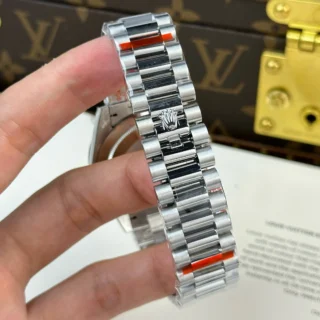 Day Date White Dial Fluted Bezel Presidential Bracelet