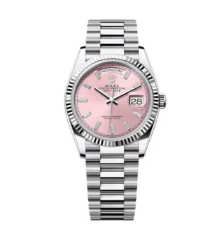 Superclone Rolex Day-Date Pink Diamond Dial 128236-0024 36 mm