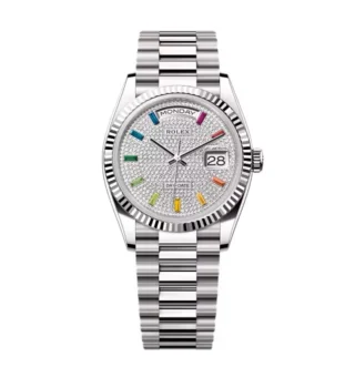Superclone Rolex Day-Date Diamond-Paved Dial 128239-0019 36 mm
