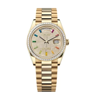 Superclone Rolex Day-Date Diamond-Paved Dial 128398tbr-0012 36 mm