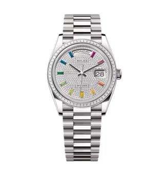 Superclone Rolex Day-Date Diamond-Paved Dial 128399tbr-0005 36 mm