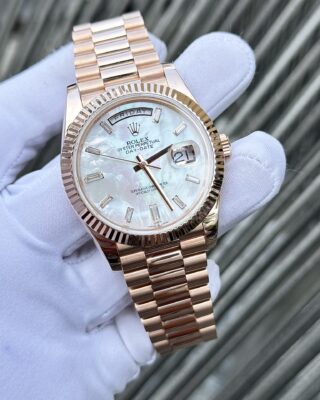Superclone Rolex Day-Date White Mother-of-Pearl Diamond Dial 128235-0078 36 mm - Image 11