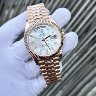 Superclone Rolex Day-Date White Mother-of-Pearl Diamond Dial 128235-0078 36 mm - Image 18