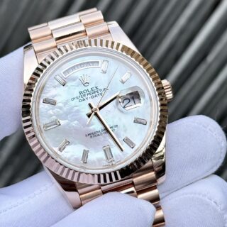 Superclone Rolex Day-Date White Mother-of-Pearl Diamond Dial 128235-0078 36 mm - Image 19
