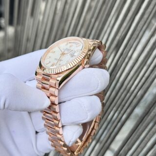 Superclone Rolex Day-Date White Mother-of-Pearl Diamond Dial 128235-0078 36 mm - Image 6