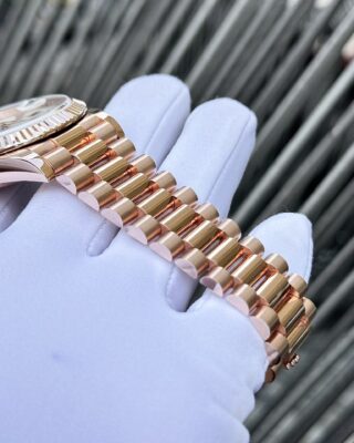 Superclone Rolex Day-Date White Mother-of-Pearl Diamond Dial 128235-0078 36 mm - Image 7