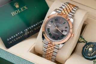 Alternative view of Rolex Datejust Slate Roman Dial 126331-0016 41 mm