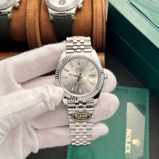 Alternative view of Rolex Datejust Silver Dial 126334-0004 41 mm