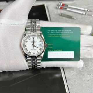 Alternative view of Rolex Datejust White Roman Dial 126334-0024 41 mm