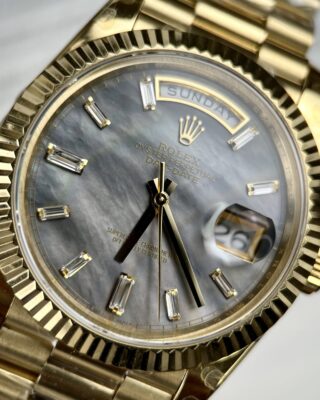 Superclone Rolex Day-Date White Mother-of-Pearl Diamond Dial 128238-0123 36 mm - Image 4