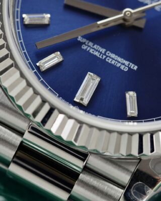 Superclone Rolex Day-Date Bright Blue Diamond Dial 128239-0069 36 mm - Image 7