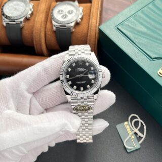 Alternative view of Rolex Datejust Black Diamond Dial 126334-0012 41 mm