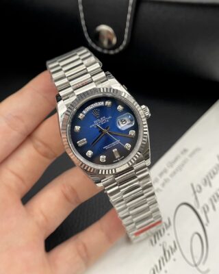 Superclone Rolex Day-Date Blue Ombré Diamond Dial 128236-0005 36 mm - Image 3