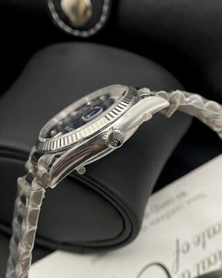 Superclone Rolex Day-Date Blue Ombré Diamond Dial 128236-0005 36 mm - Image 4