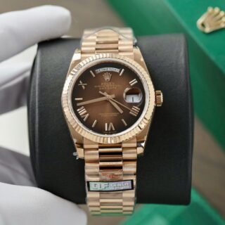 Alternative view of Superclone Rolex Day-Date Brown Ombré Dial 128235-0075 36 mm