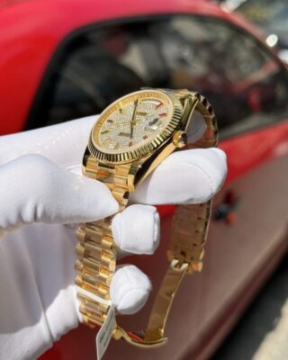 Superclone Rolex Day-Date Diamond-Paved Dial 128238-0051 36 mm - Image 5