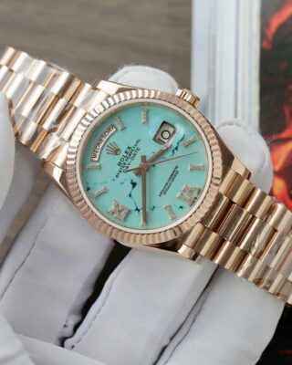 Superclone Rolex Day-Date Turquoise Dial 128235 40 mm - Image 3