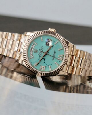 Superclone Rolex Day-Date Turquoise Dial 128235 40 mm - Image 4