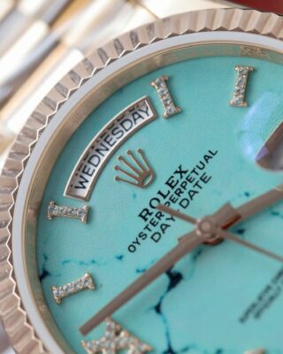 Superclone Rolex Day-Date Turquoise Dial 128235 40 mm - Image 6