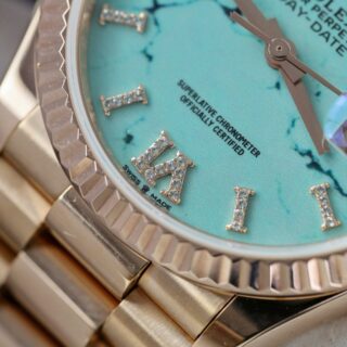 Superclone Rolex Day-Date Turquoise Dial 128235 40 mm - Image 7