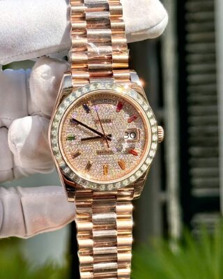 Superclone Rolex Day-Date Diamond-Paved Dial 128395tbr-0008 36 mm - Image 3
