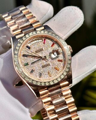 Superclone Rolex Day-Date Diamond-Paved Dial 128395tbr-0008 36 mm - Image 4