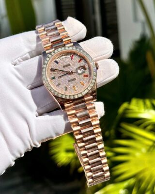 Superclone Rolex Day-Date Diamond-Paved Dial 128395tbr-0008 36 mm - Image 5