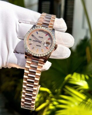 Superclone Rolex Day-Date Diamond-Paved Dial 128395tbr-0008 36 mm - Image 6