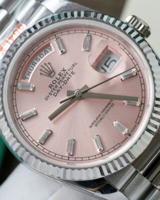 Superclone Rolex Day-Date Pink Diamond Dial 128236-0024 36 mm - Image 5
