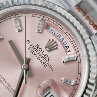 Superclone Rolex Day-Date Pink Diamond Dial 128236-0024 36 mm - Image 6