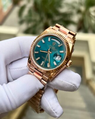 Superclone Rolex Day-Date Blue-Green Diamond Dial 128235-0085 36 mm - Image 5