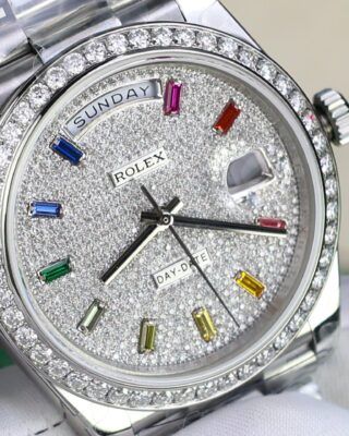 Superclone Rolex Day-Date Diamond-Paved Dial 128349rbr-0006 36 mm - Image 8