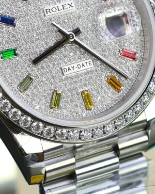 Superclone Rolex Day-Date Diamond-Paved Dial 128349rbr-0006 36 mm - Image 9