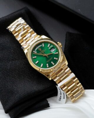 Superclone Rolex Day-Date Bright Green Diamond Dial 128238-0130 36 mm - Image 3