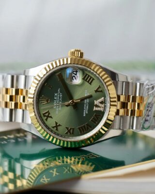Rolex Datejust Olive Green Roman Diamond Dial 126233-0025 36 mm - Image 4