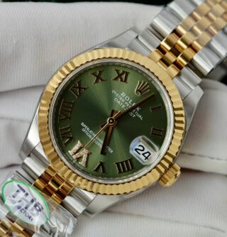 Rolex Datejust Olive Green Roman Diamond Dial 126233-0025 36 mm - Image 5