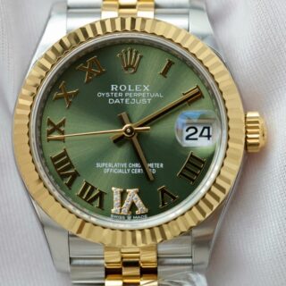Rolex Datejust Olive Green Roman Diamond Dial 126233-0025 36 mm - Image 6