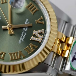 Rolex Datejust Olive Green Roman Diamond Dial 126233-0025 36 mm - Image 7
