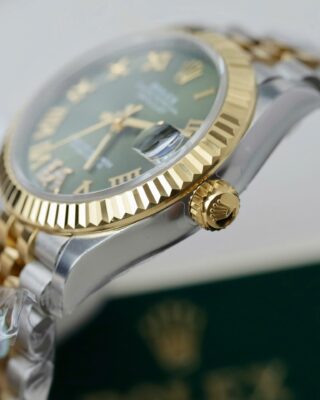 Rolex Datejust Olive Green Roman Diamond Dial 126233-0025 36 mm - Image 8